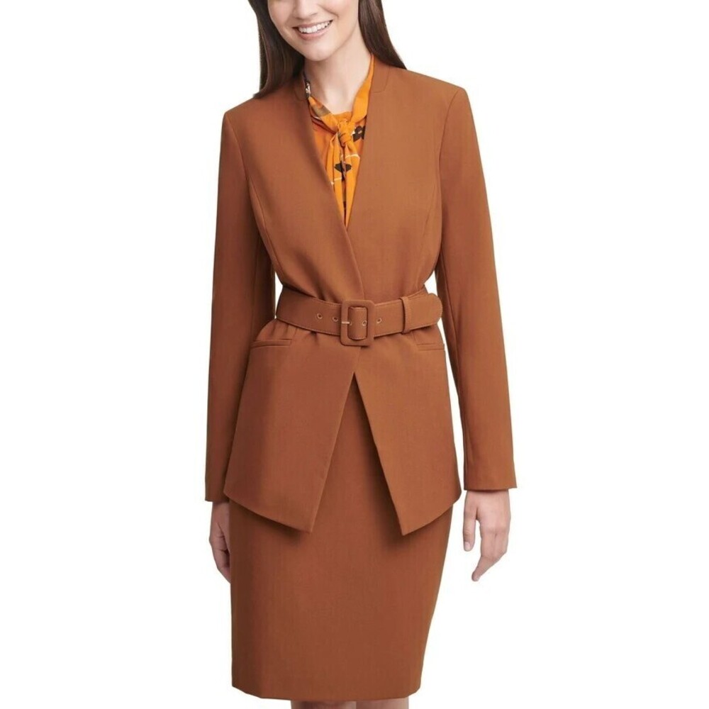 NWT CALVIN KELIN Jacket Brown 8